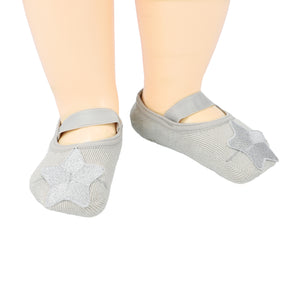 Silver Star Anti-Slip Cotton Socks